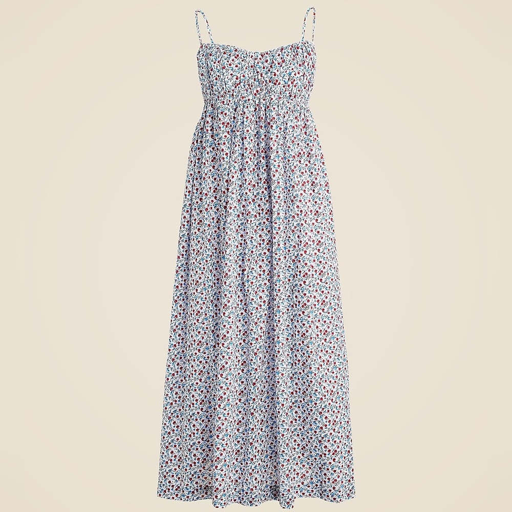 NWT Jcrew Cotton empire waist dress in poppy print
